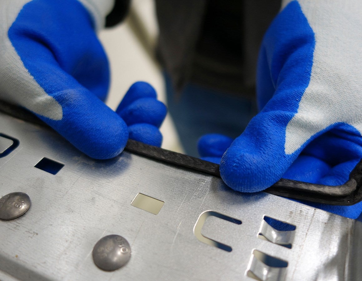 Additional image 3 Nitrile cut protect. gloves evertouch Cut C Food blue/lightblue-melange