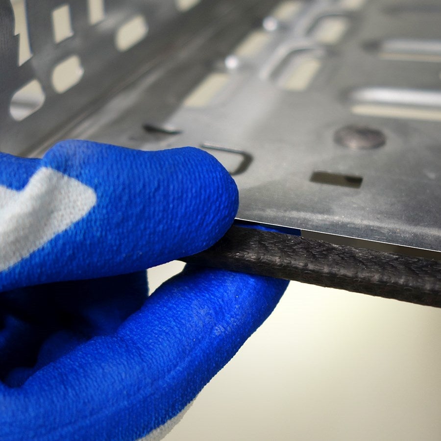 Detailed image Nitrile cut protect. gloves evertouch Cut C Food blue/lightblue-melange