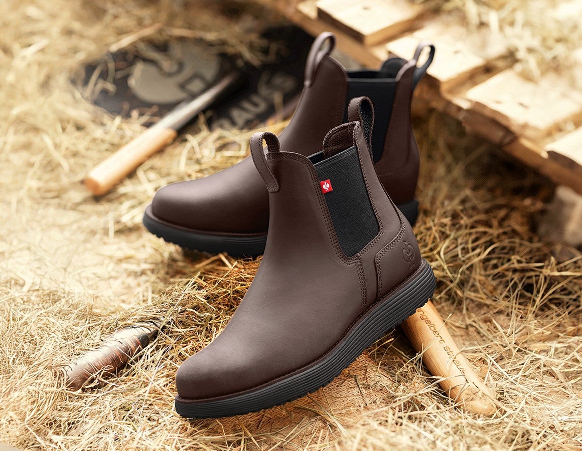 Main action image O1 Work boots e.s. Amarillo mid marshbrown