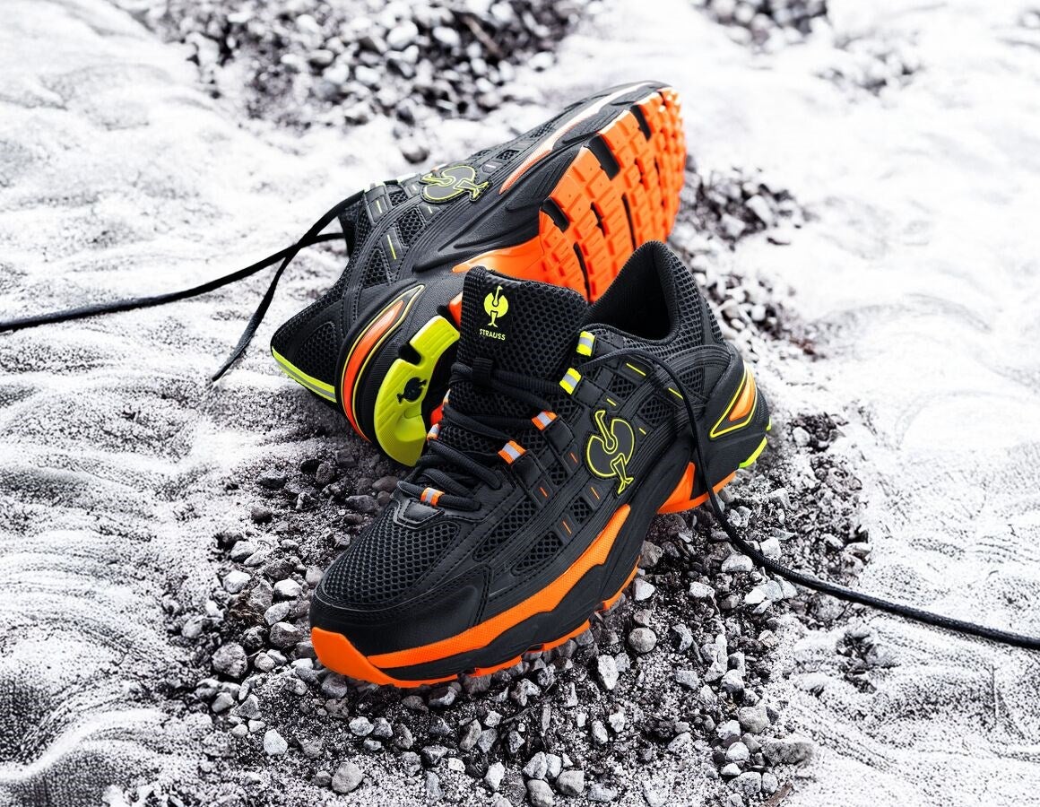 Additional image 1 O1 Work shoes e.s. Lewistown low black/high-vis orange/high-vis yellow