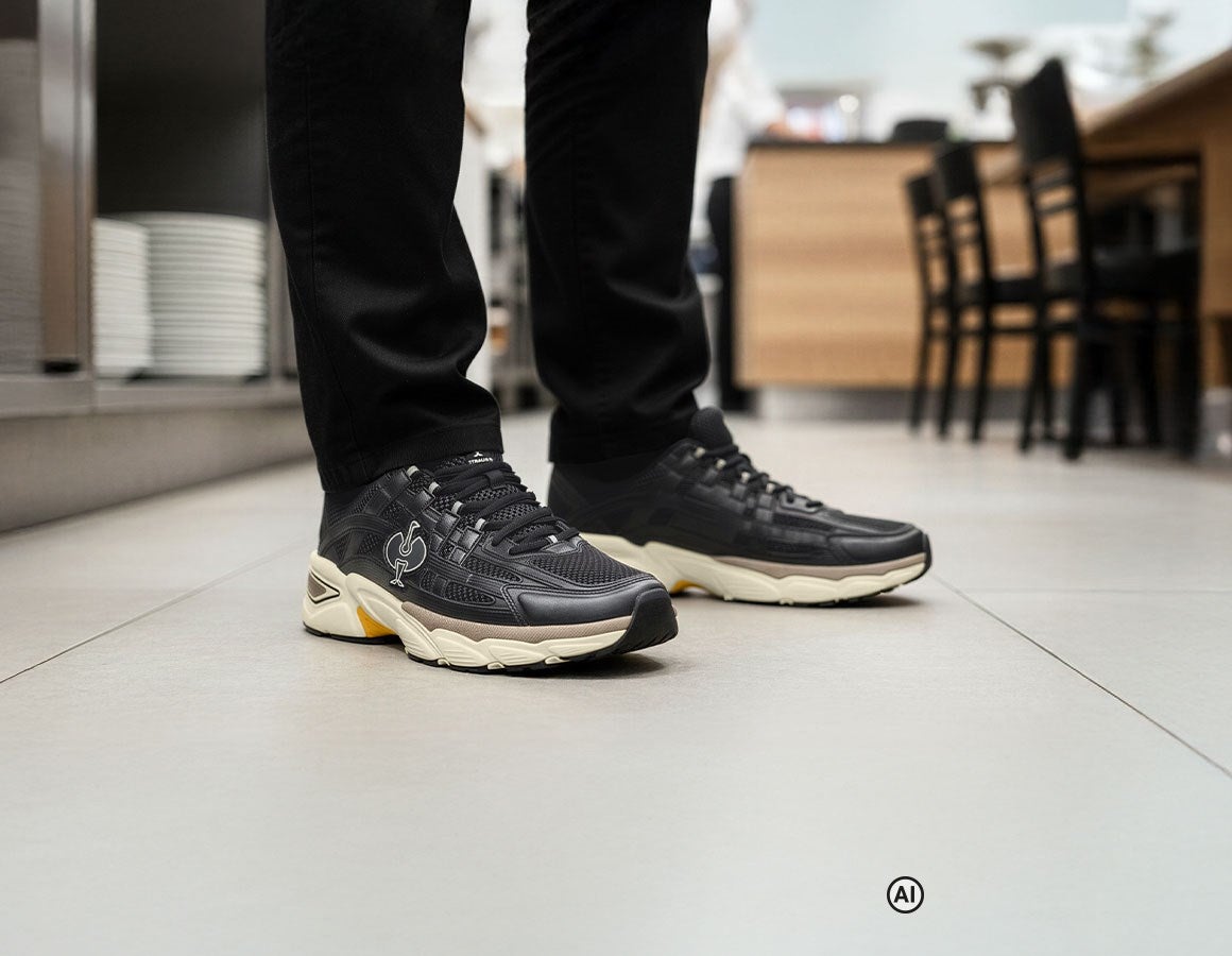 Additional image 2 O1 Work shoes e.s. Lewistown low black/lightbeige - AI generated / modified