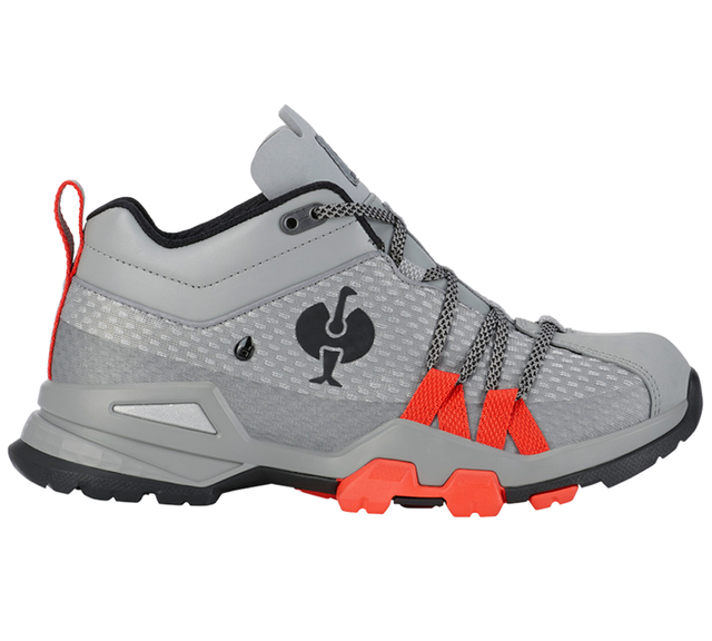 Primary image O2 Work shoes e.s. Kobuk low pearlgrey/solarred