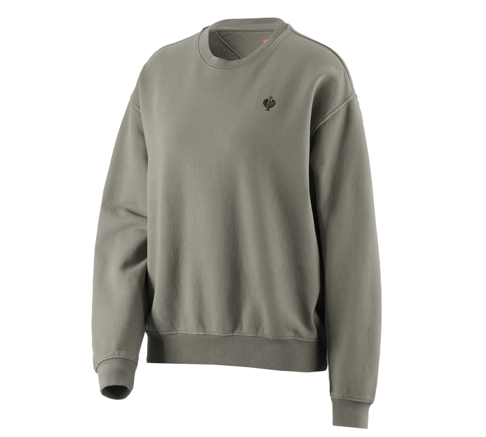 Primary image Oversize sweatshirt e.s.motion ten, ladies' moorgreen vintage