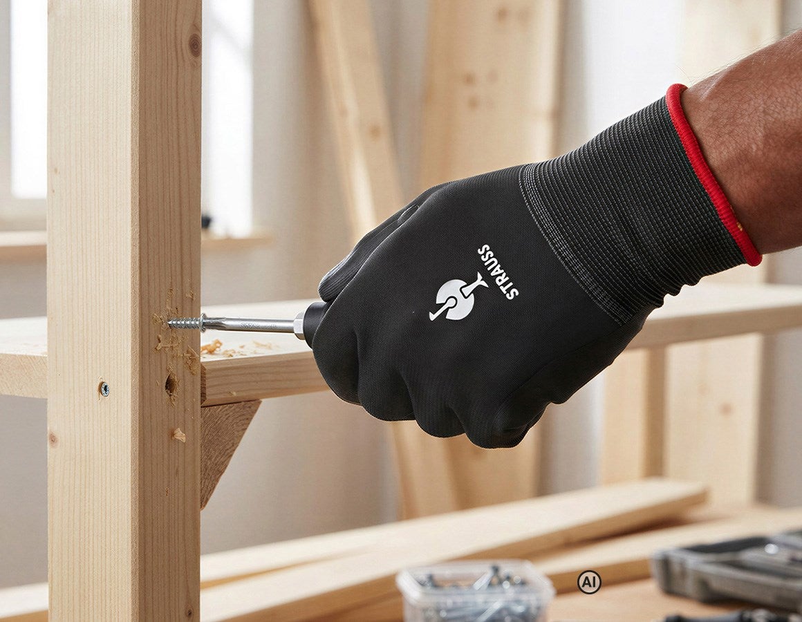 Additional image 1 PU micro gloves black