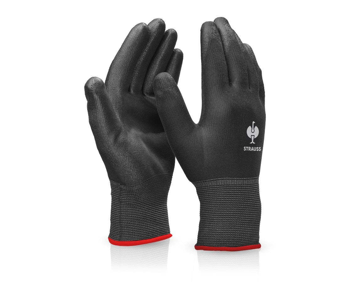 Primary image PU micro gloves black