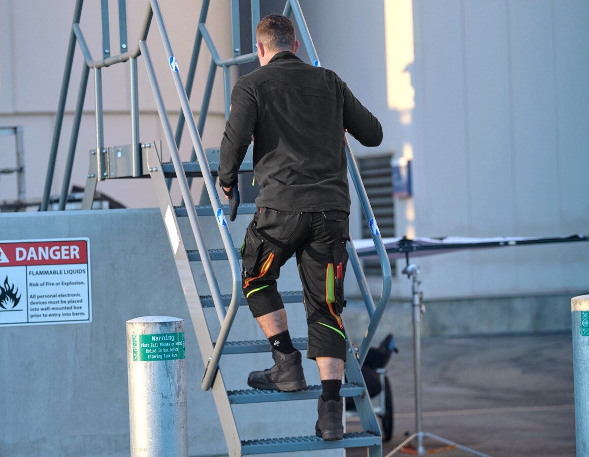 Additional image 1 3/4 length trousers e.s.motion 2020 black/high-vis yellow/high-vis orange