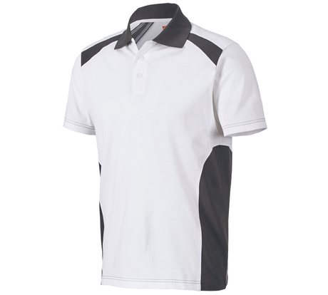 Primary image Polo shirt cotton e.s.active white/anthracite