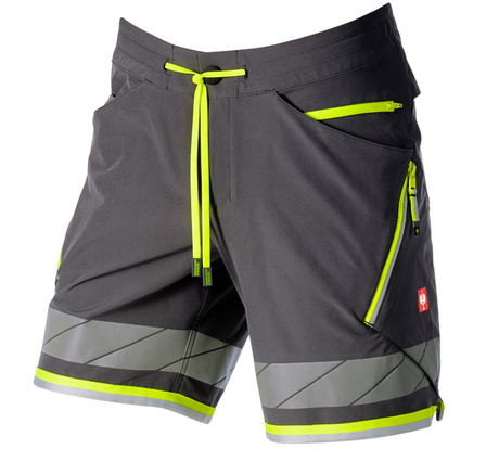 Primary image Reflex functional shorts e.s.ambition anthracite/high-vis yellow