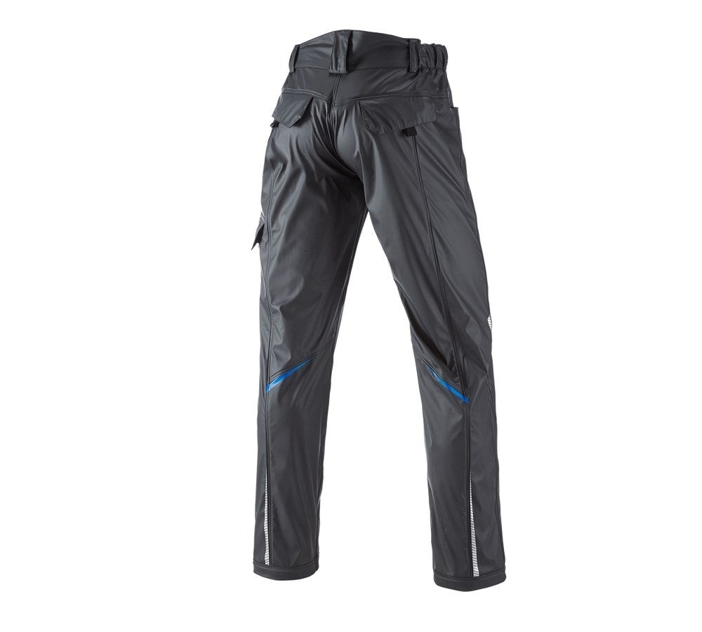 Secondary image Rain trousers e.s.motion 2020 superflex graphite/gentianblue