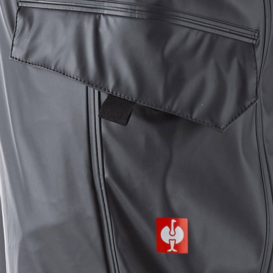 Detailed image Rain trousers e.s.motion 2020 superflex graphite/gentianblue