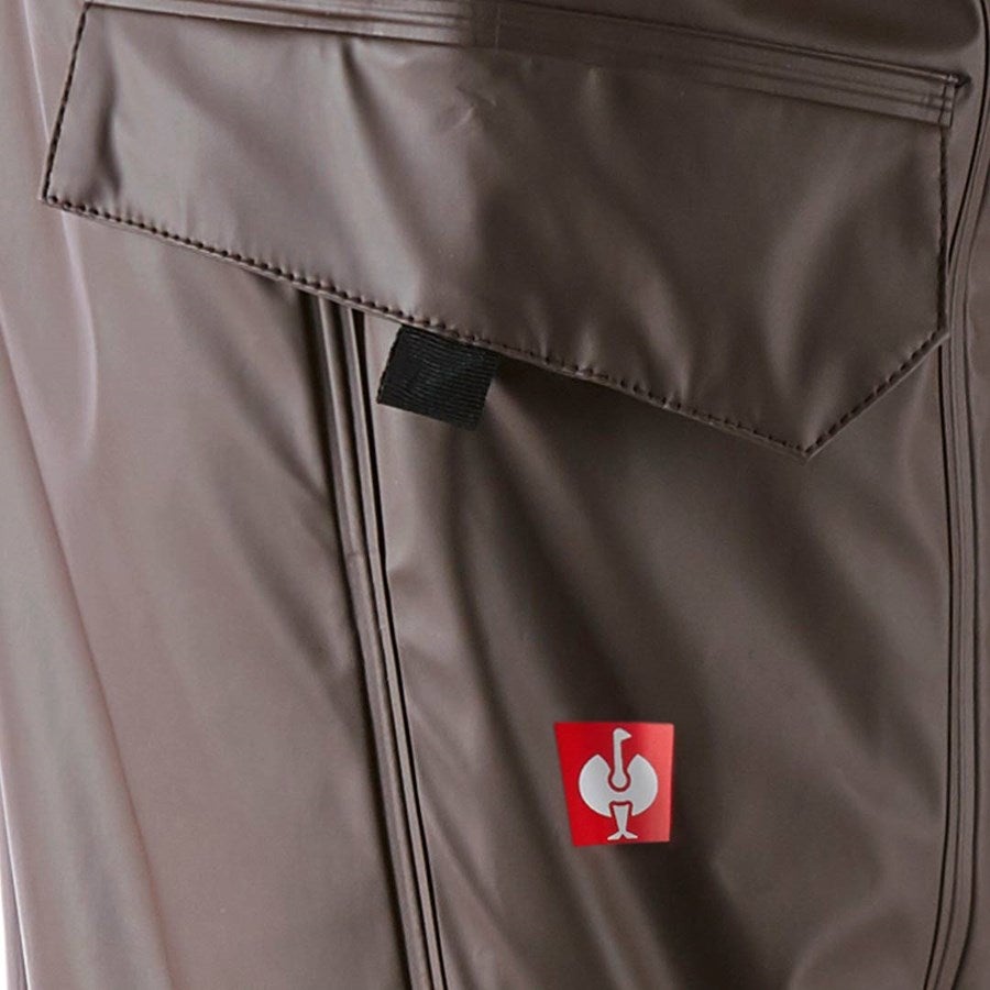 Detailed image Rain trousers e.s.motion 2020 superflex chestnut/seagreen