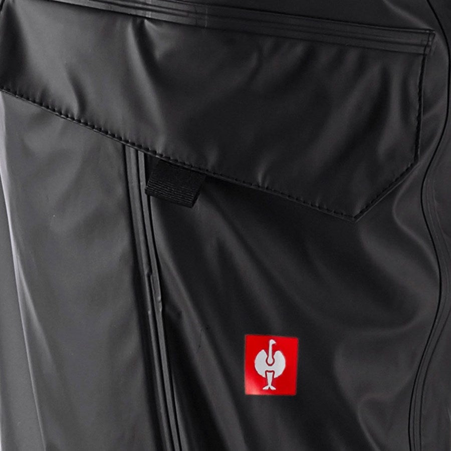 Detailed image Rain trousers e.s.motion 2020 superflex black/platinum