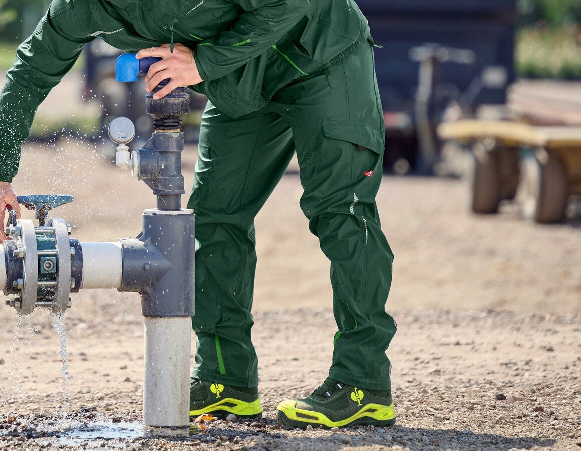 Main action image Rain trousers e.s.motion 2020 superflex green/seagreen