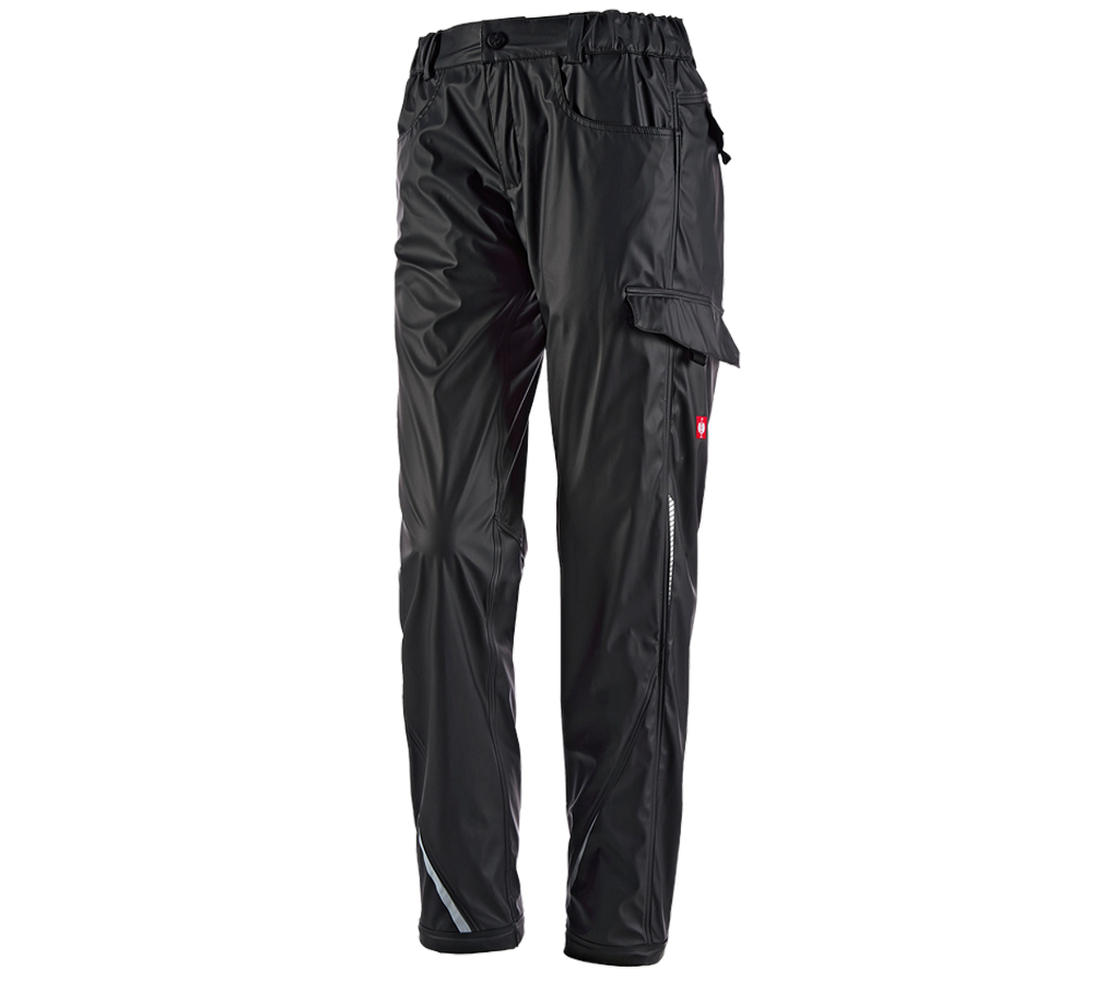 Primary image Rain trousers e.s.motion 2020 superflex, ladies' black/platinum