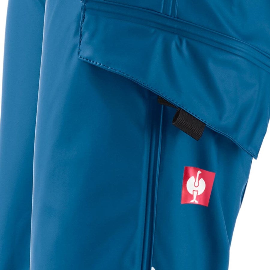 Detailed image Rain trousers e.s.motion 2020 superflex,children's atoll/navy