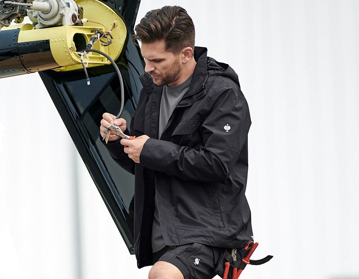 Main action image Rain jacket e.s.concrete black