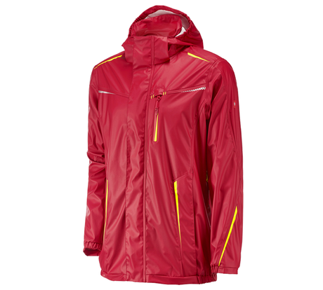 Primary image Rain jacket e.s.motion 2020 superflex fiery red/high-vis yellow