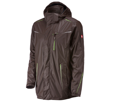 Primary image Rain jacket e.s.motion 2020 superflex chestnut/seagreen