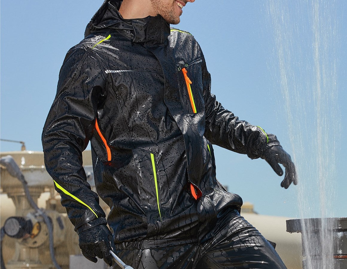 Additional image 1 Rain jacket e.s.motion 2020 superflex black/high-vis yellow/high-vis orange