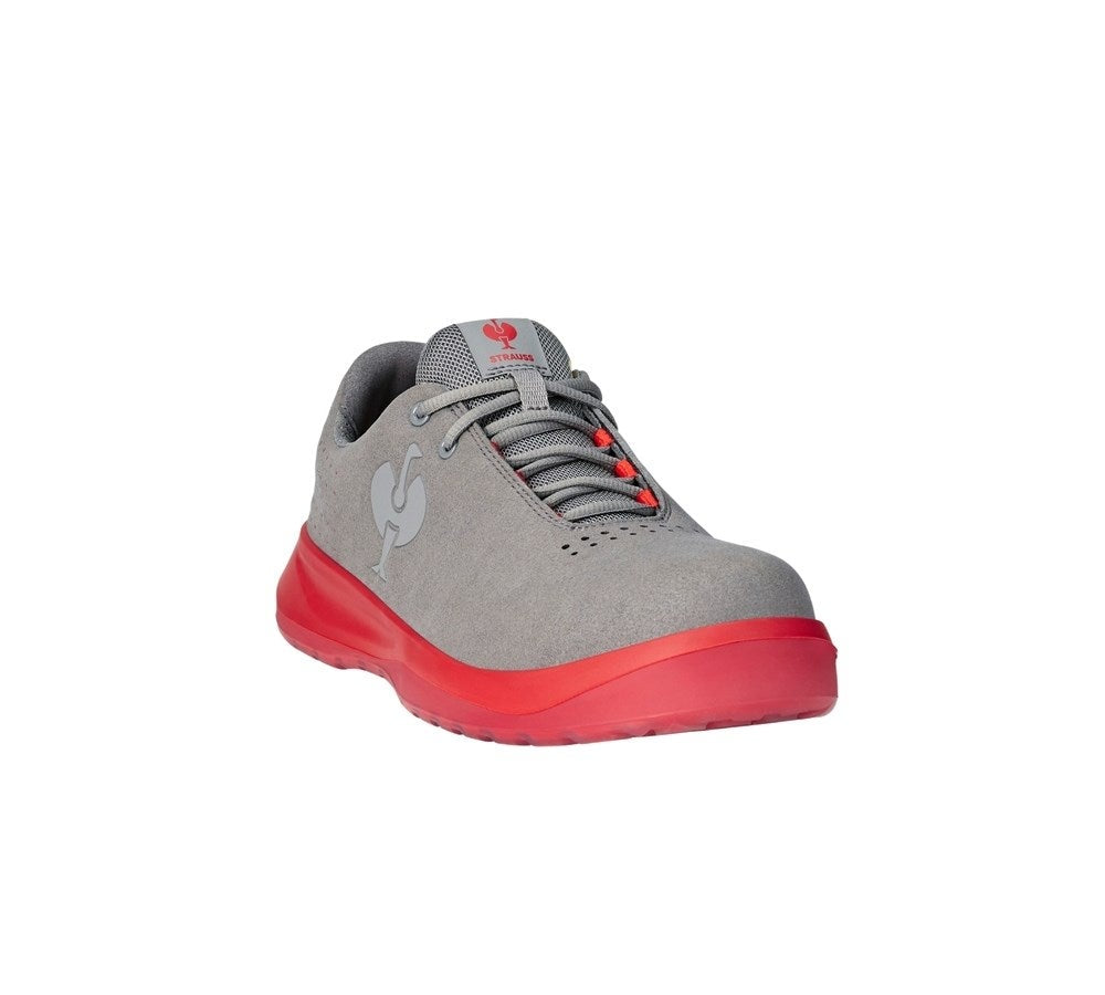 Secondary image S1P Safety shoes e.s. Banco low pearlgrey/solarred