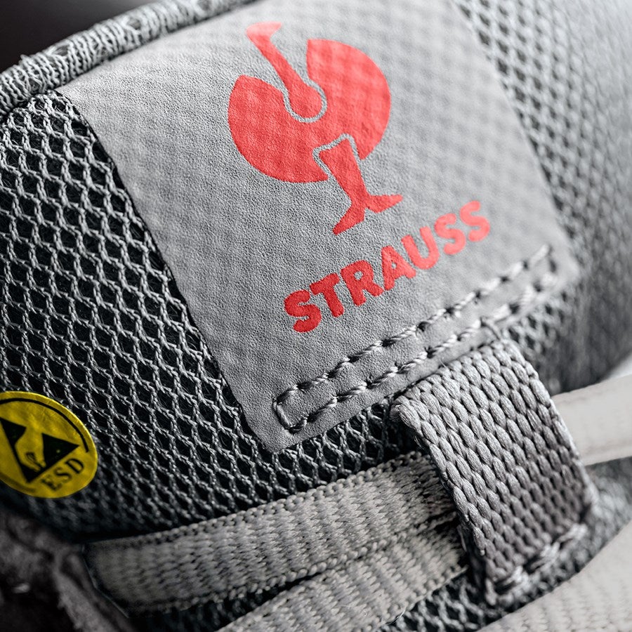 Additional image 1 S1P Safety shoes e.s. Banco low pearlgrey/solarred