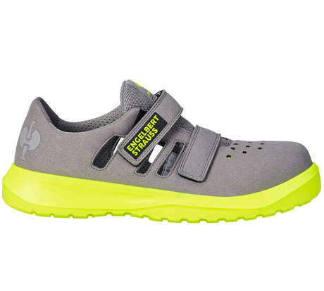 Primary image S1P Safety sandals e.s. Banco pearlgrey/high-vis yellow