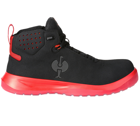 Primary image S1P Safety shoes e.s. Banco mid black/solarred