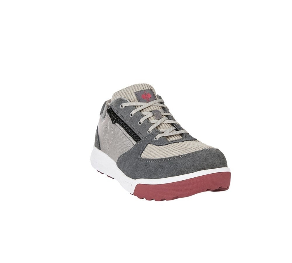 Secondary image S1 Safety shoes e.s. Janus II low dovegrey/cement/velvetred