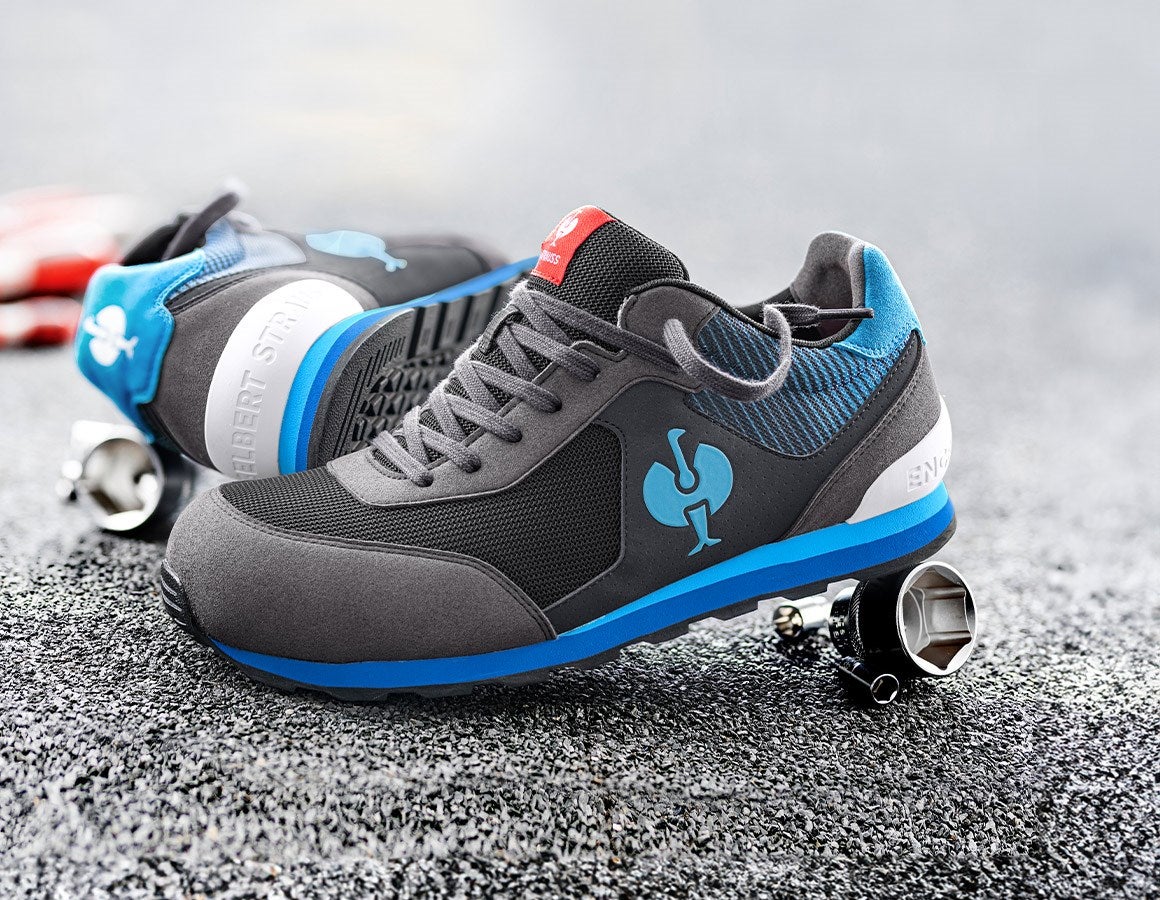 Main action image S1 Safety shoes e.s. Sirius II graphite/gentianblue