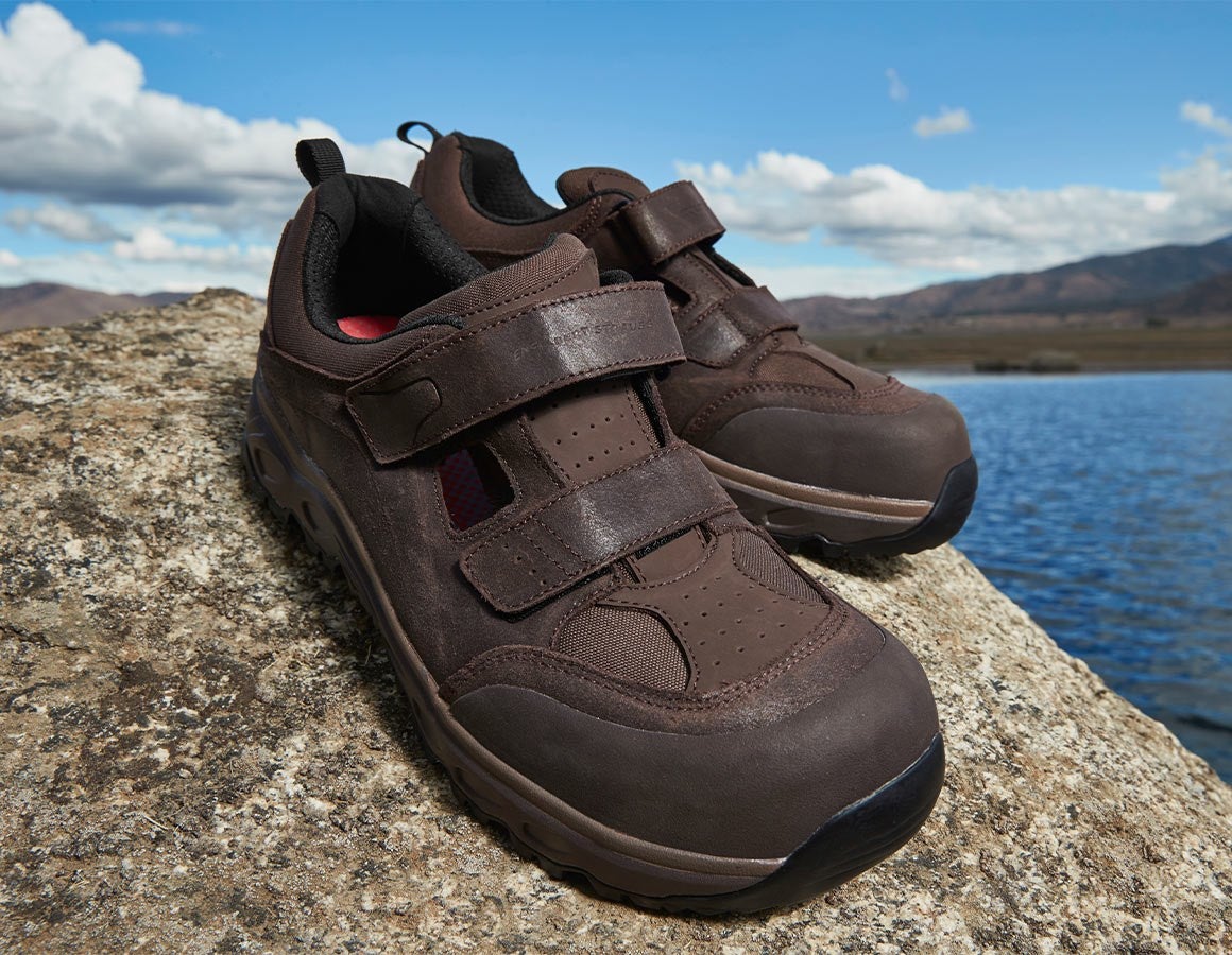 Main action image S1 Safety sandals e.s. Siom-x12 chestnut