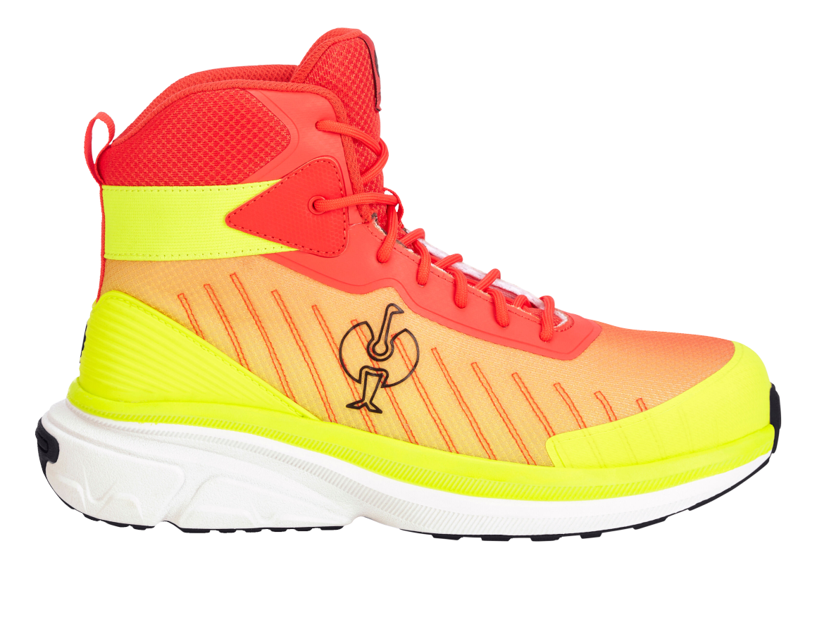 Primary image S1 Safety boots Strauss.1003 mid high-vis yellow/solarred