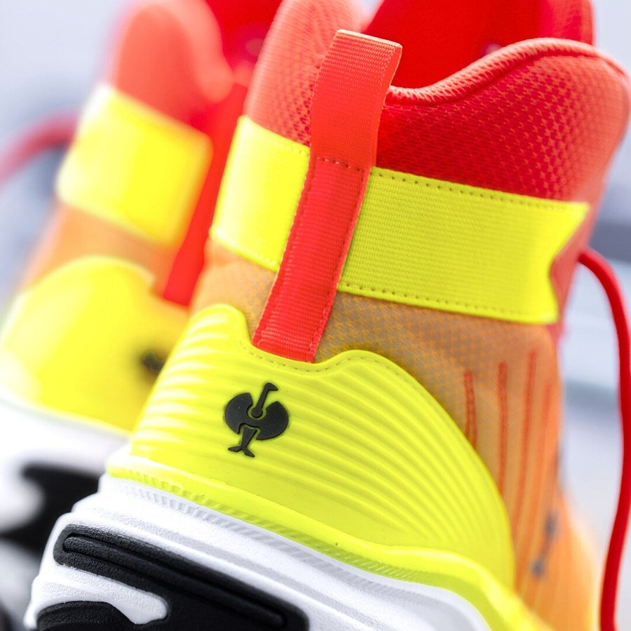 Detailed image S1 Safety boots Strauss.1003 mid high-vis yellow/solarred