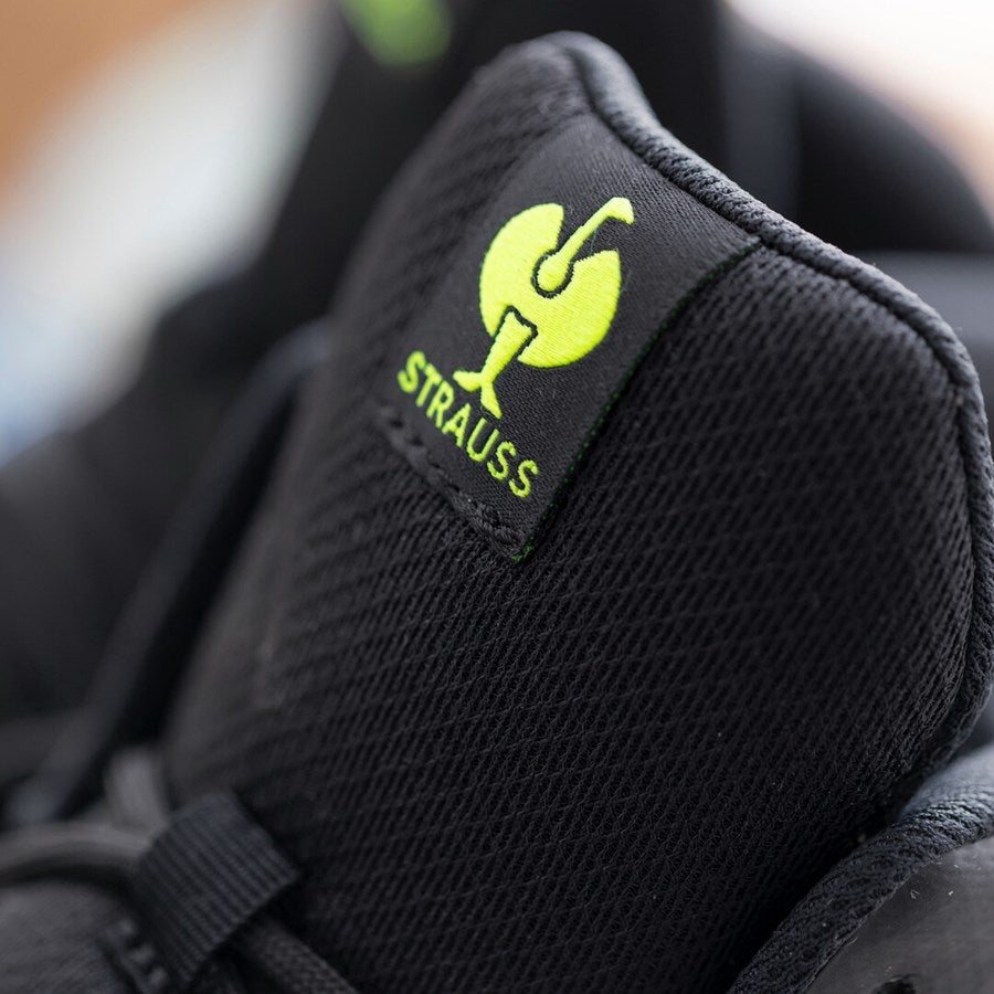 Detailed image S1 Safety boots Strauss.1003 mid black/high-vis yellow