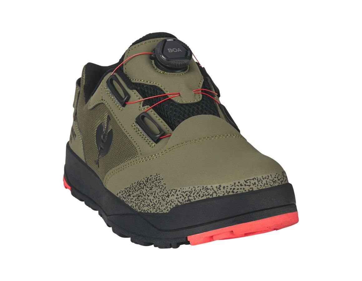 Secondary image S1 Safety shoes e.s. Nakuru low stipagreen/solarred