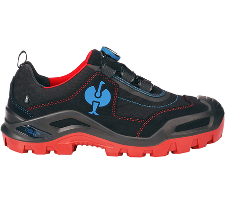Primary image S3 Safety shoes e.s. Kastra II low black/fiery red/gentianblue
