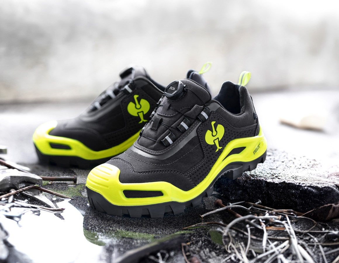 Main action image S3 Safety shoes e.s. Kastra II low anthracite/high-vis yellow