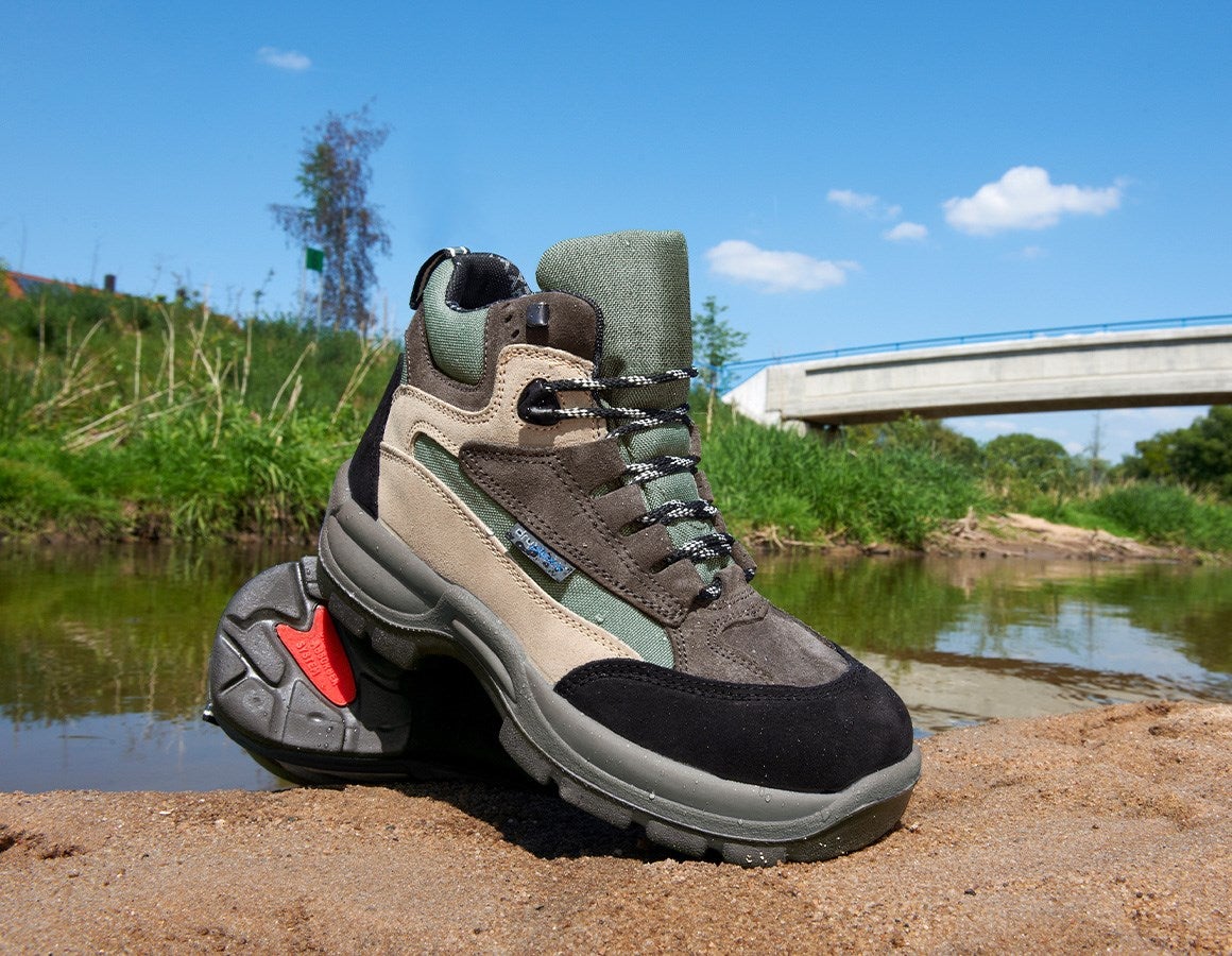 Main action image S3 Safety boots Rhön olive/khaki