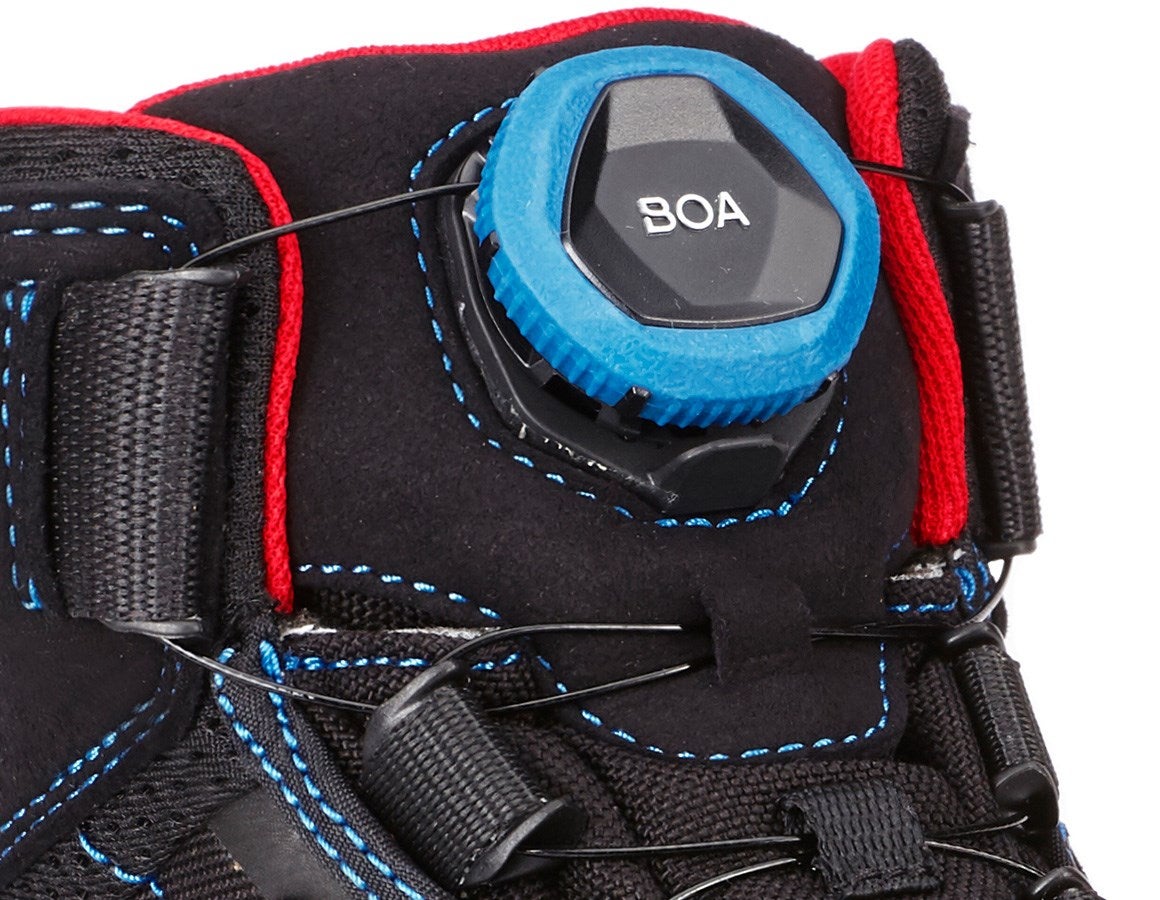Additional image 1 S3 Safety boots e.s. Kastra II mid black/fiery red/gentianblue