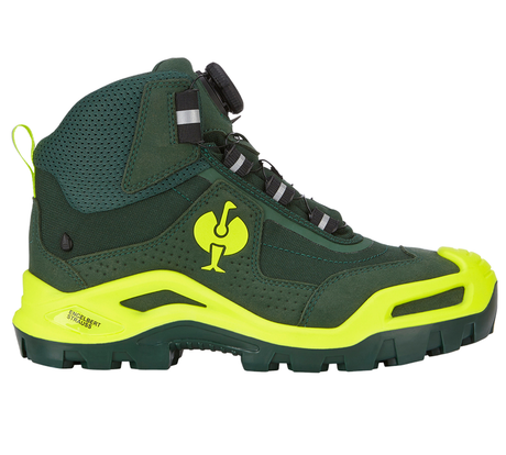 Primary image S3 Safety boots e.s. Kastra II mid green/high-vis yellow