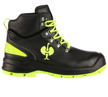 Primary image S3 Safety shoes e.s. Umbriel II mid black/high-vis yellow