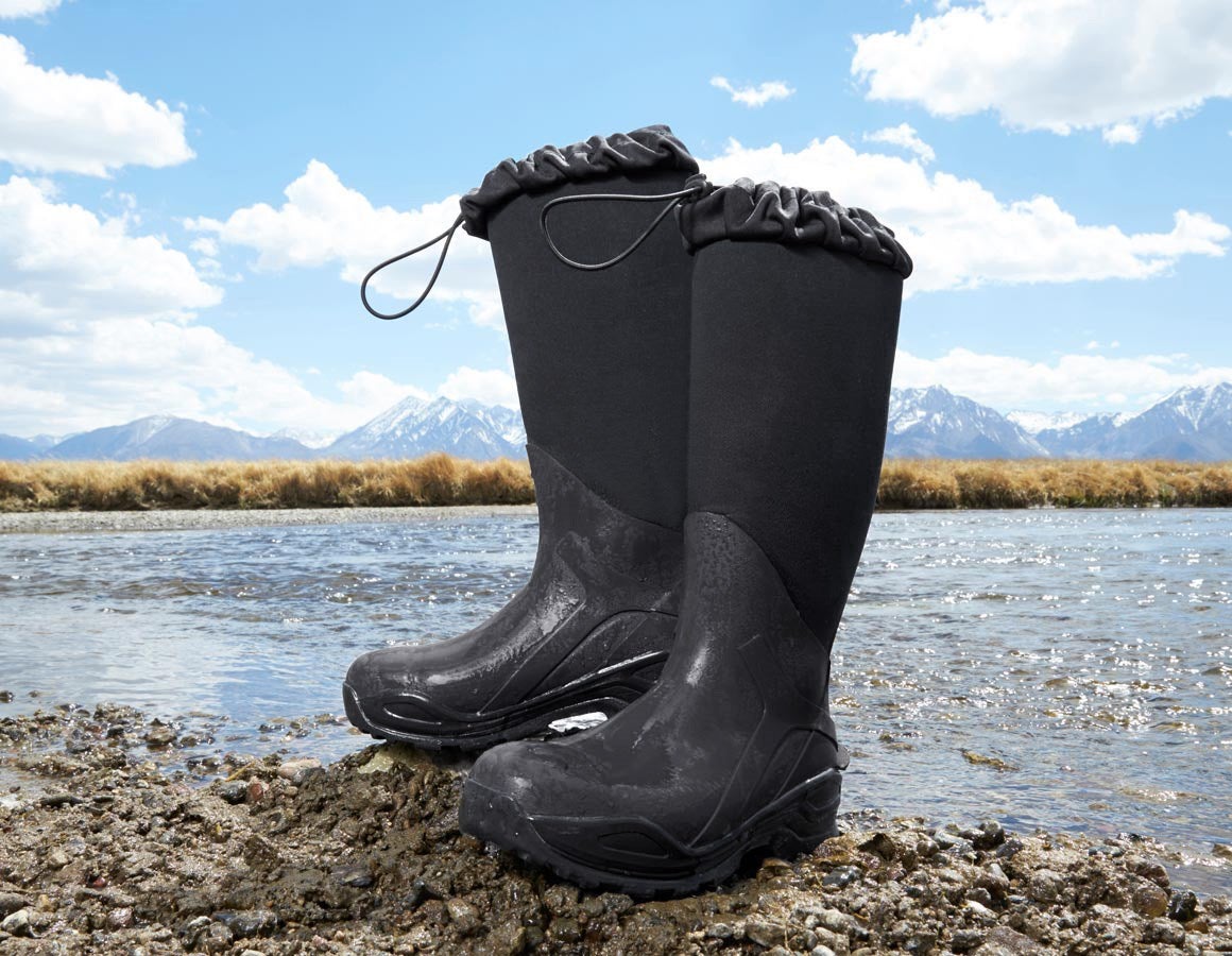 Main action image S5 Neoprene safety boots e.s. Kore x-high graphite/black