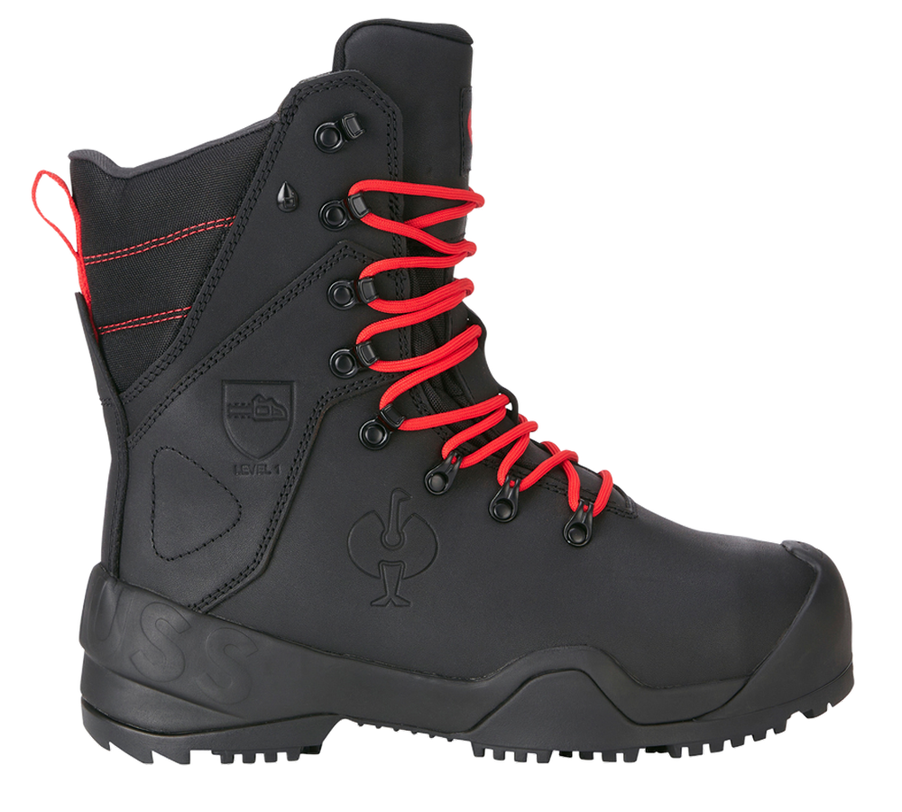 Primary image S6 Forestry safety boots e.s. Kufstein high black/straussred