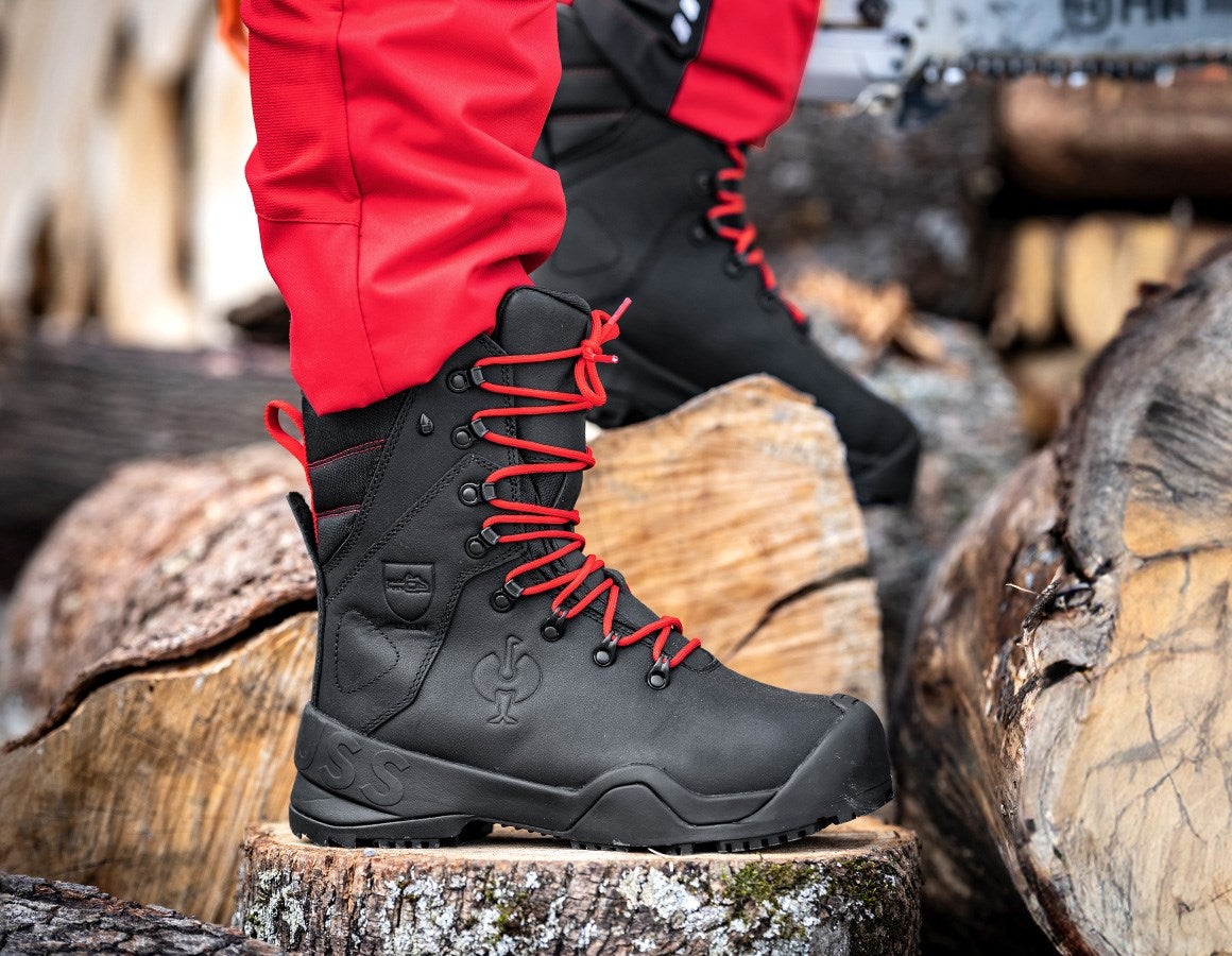 Additional image 1 S6 Forestry safety boots e.s. Kufstein high black/straussred