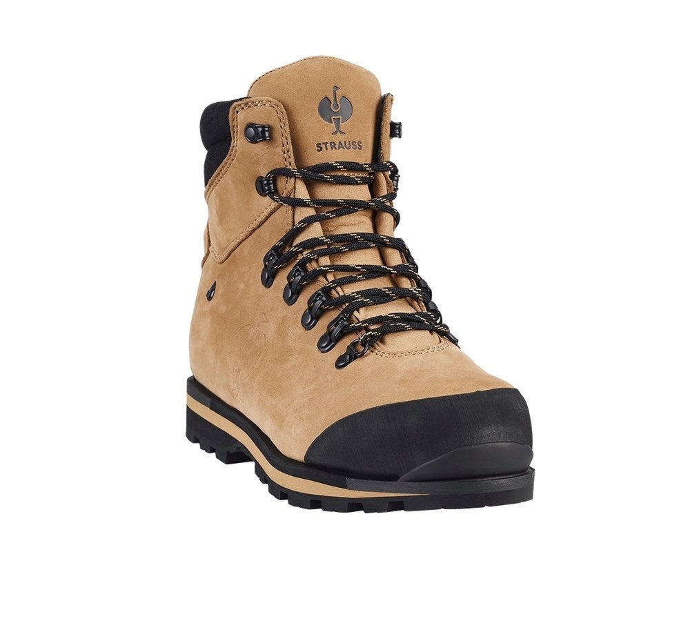 Secondary image S7L Safety boots e.s. Alrakis II mid almondbrown/black