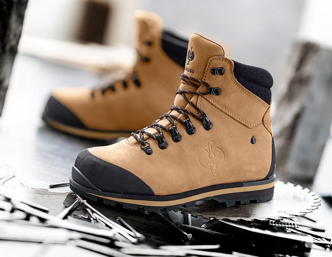 Main action image S7L Safety boots e.s. Alrakis II mid almondbrown/black
