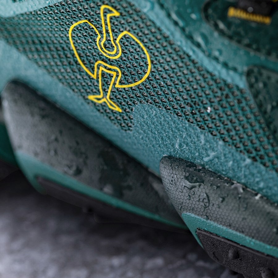 Detailed image S7S Safety shoes e.s. Peoria low emeraldgreen/black