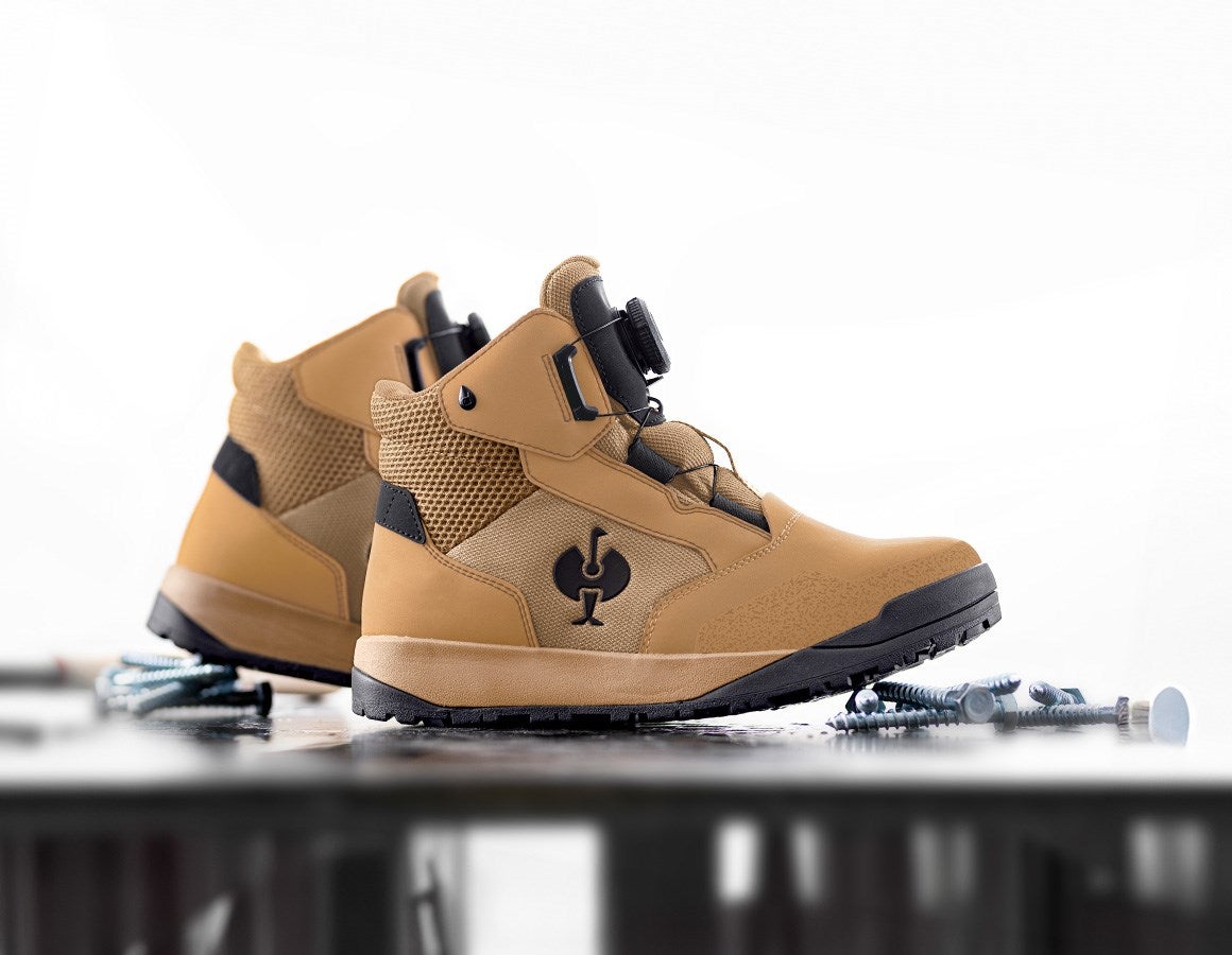 Main action image S7 Safety boots e.s. Murcia mid almondbrown/black