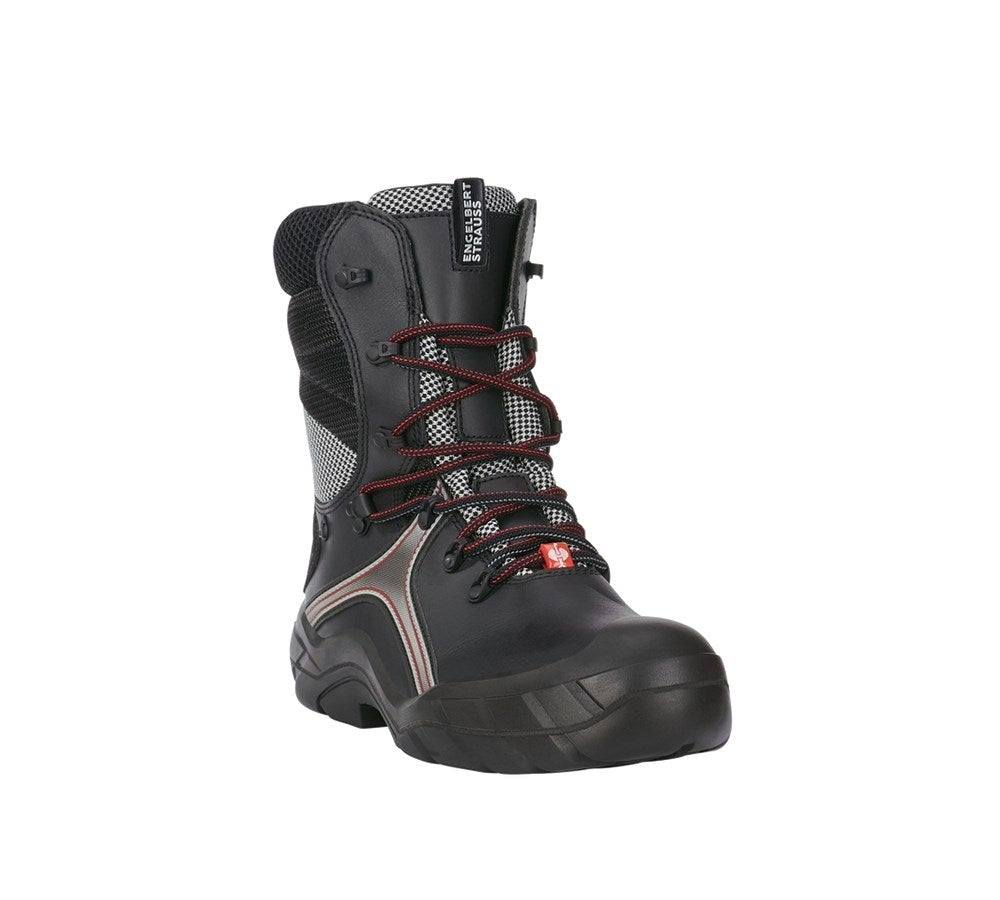 Secondary image S7 Safety boots e.s. Pollux high black/red