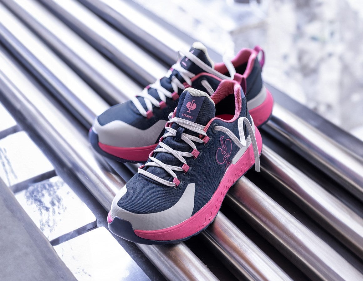 Main action image SB Safety shoes e.s. Comoe low deepblue/tarapink