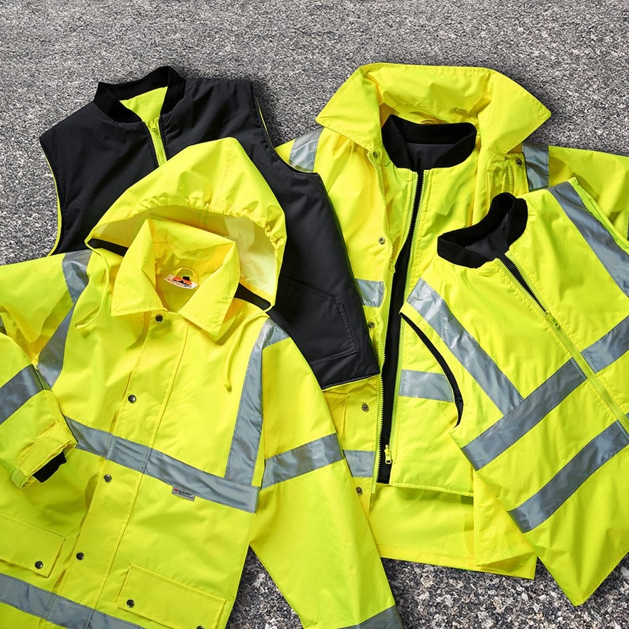 Detailed image STONEKIT High-vis jacket 4-in-1 high-vis yellow